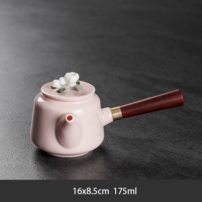 Ru Kiln Teapot Home Retro Ceramic Teapot
