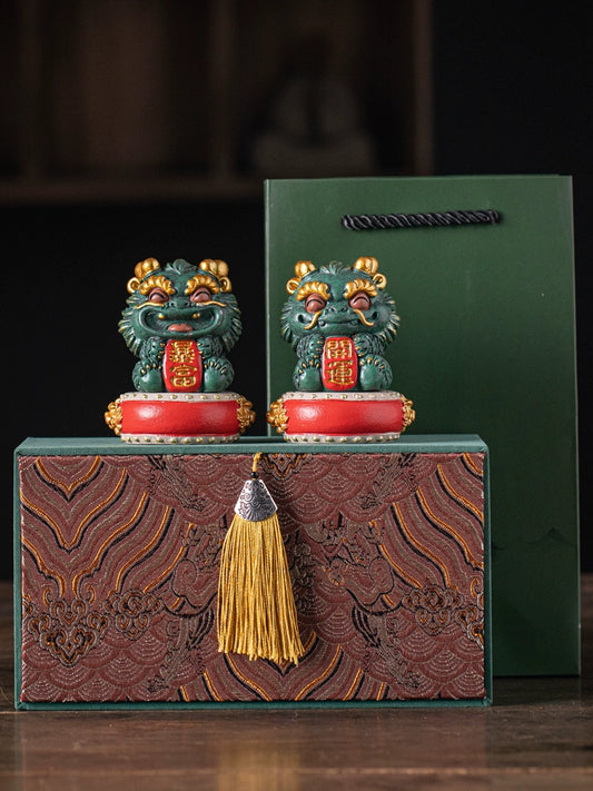 New Chinese Small Auspicious Dragon Decoration
