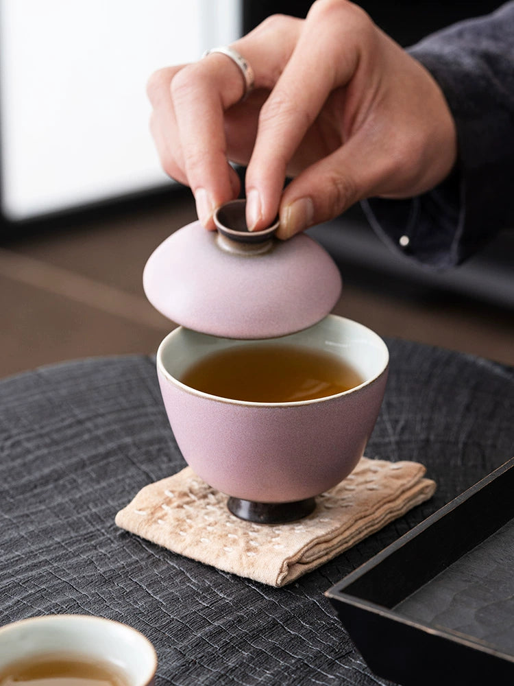 Black Pink Clay Gaiwan