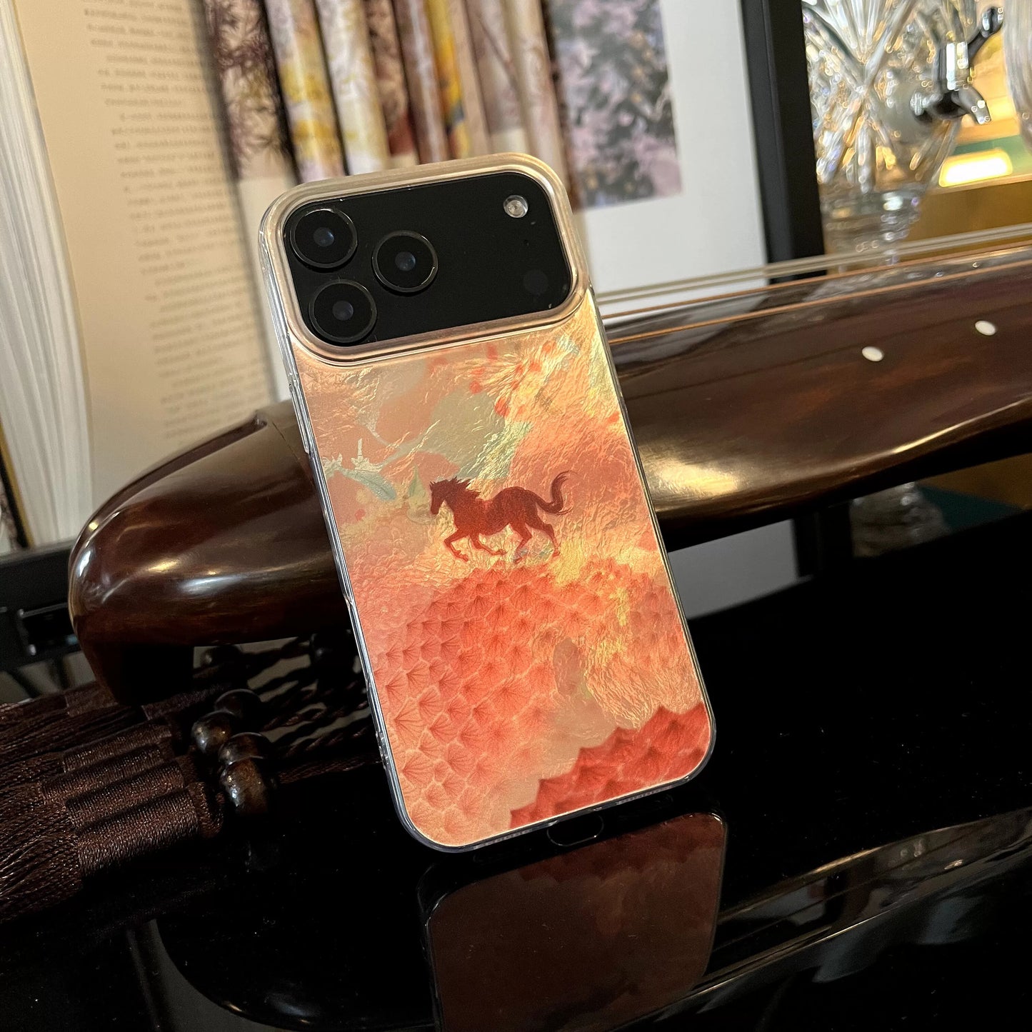 May everything go smoothly for you! Year of the Horse Laser Anti-drop Phone Case