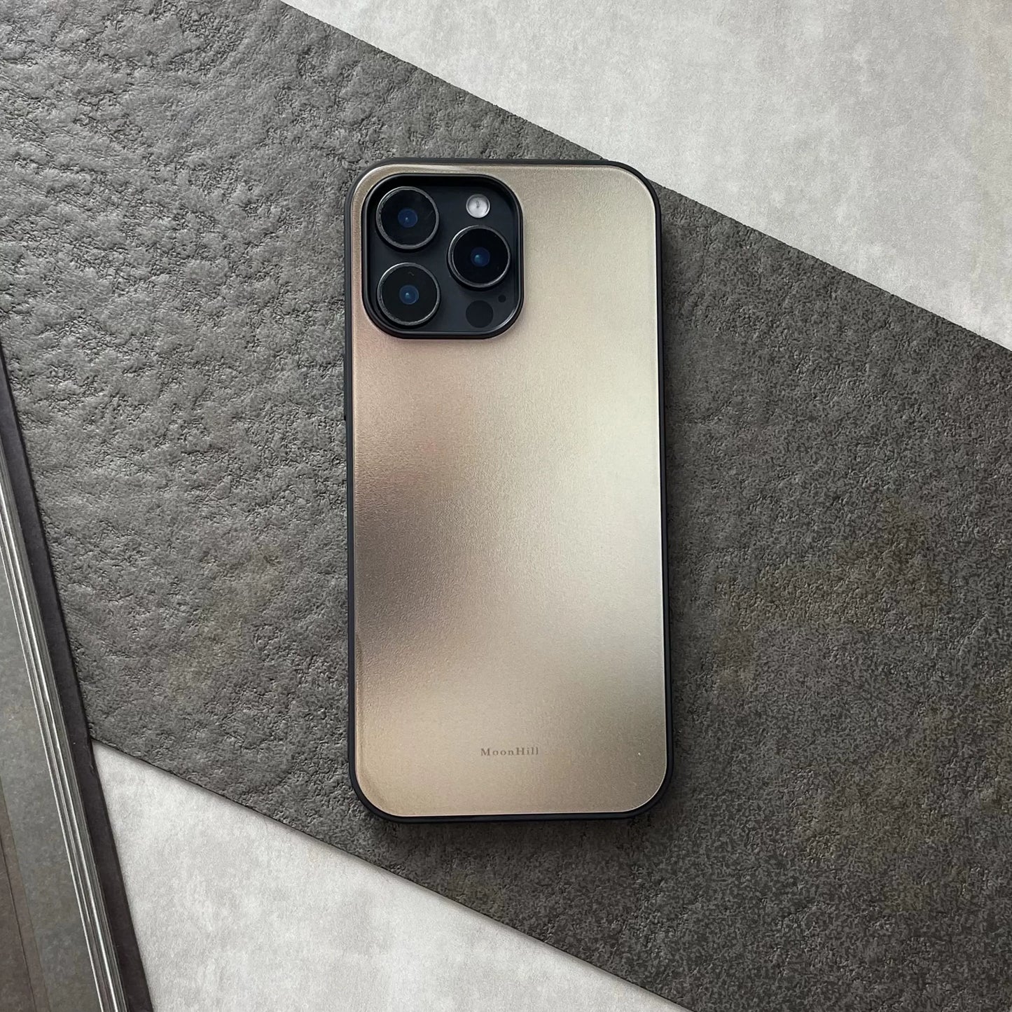 Brown non-slip full-coverage glass original design premium phone case