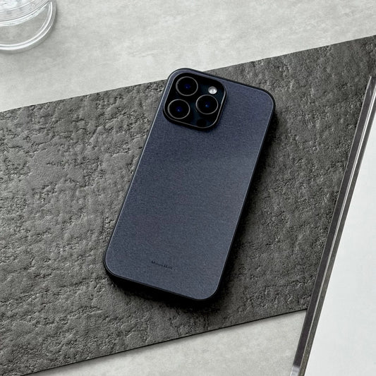 Black non-slip full-coverage glass premium phone case