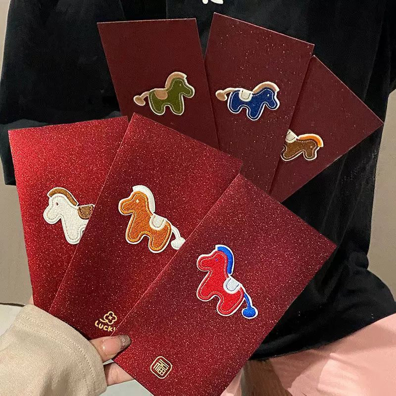 Cute and creative lucky money red envelopes for the 2026 Year of the Horse Chinese New Year