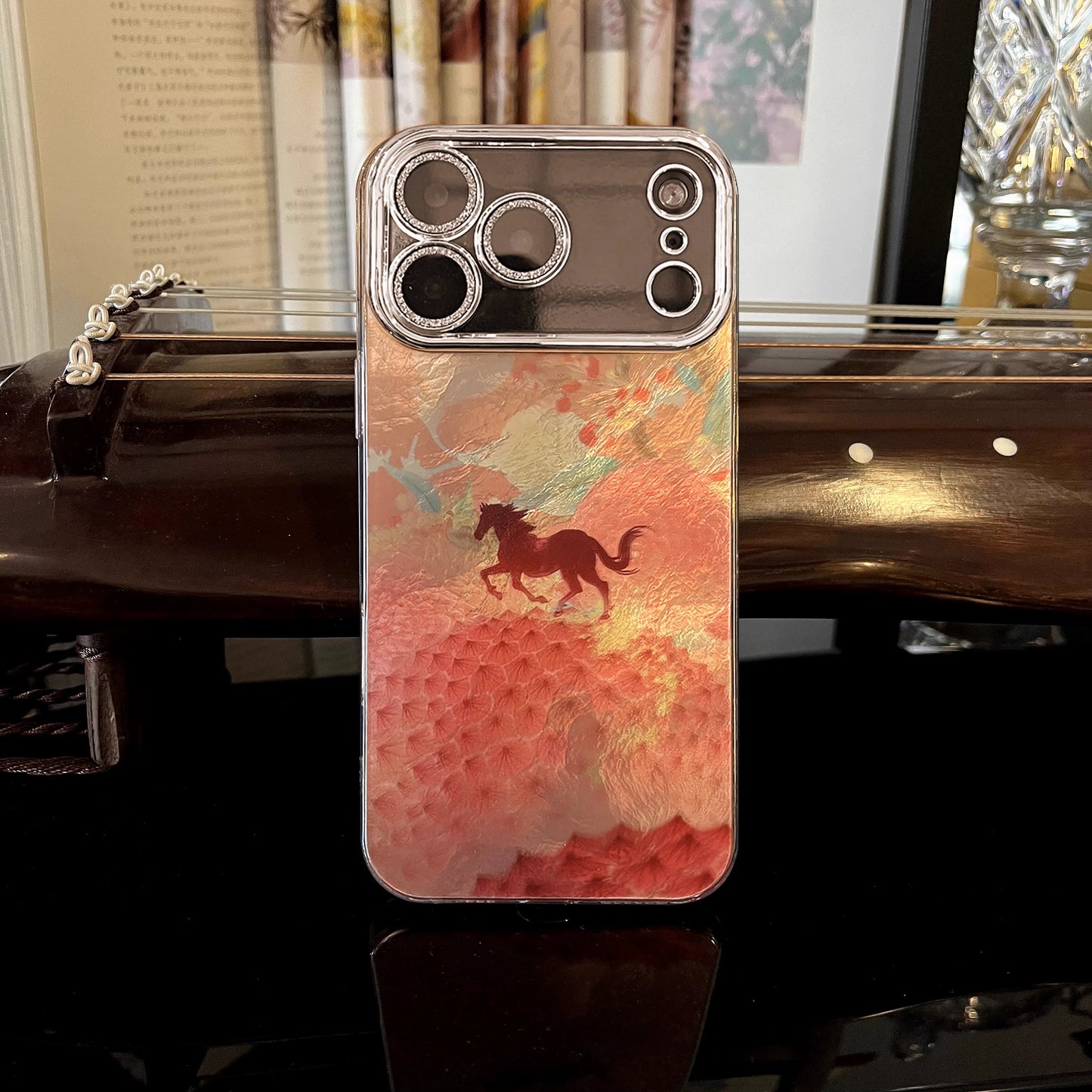 May everything go smoothly for you! Year of the Horse Laser Anti-drop Phone Case