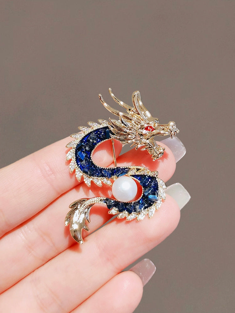 Chinese dragon brooch