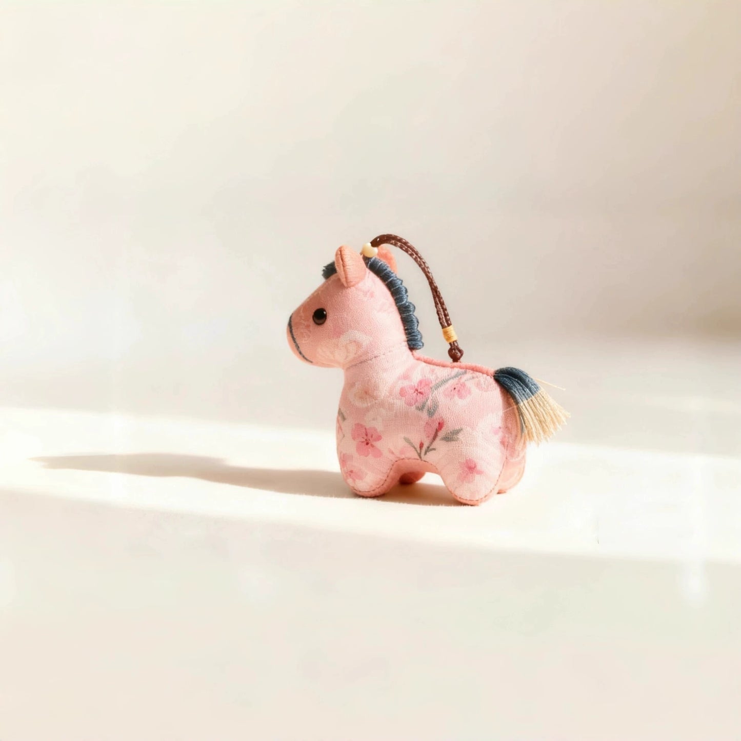 Cute and lucky pony embroidered pendant, a mascot for the Year of the Horse 2026, perfect as a gift for family.