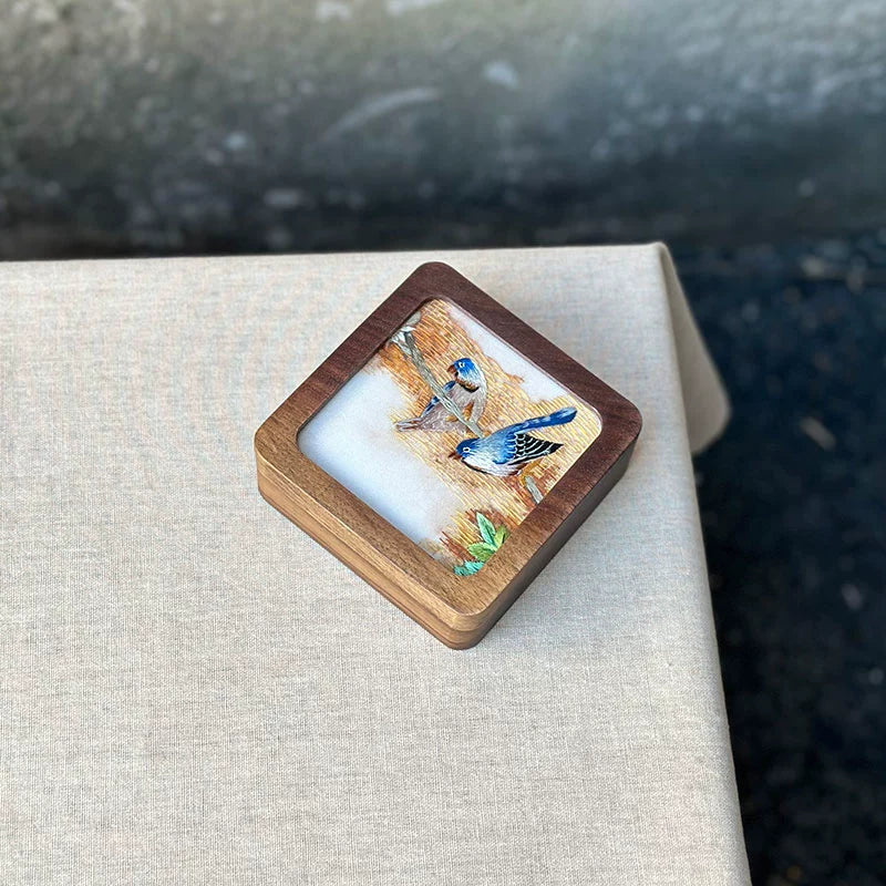 Chinese Embroidered Jewelry Box