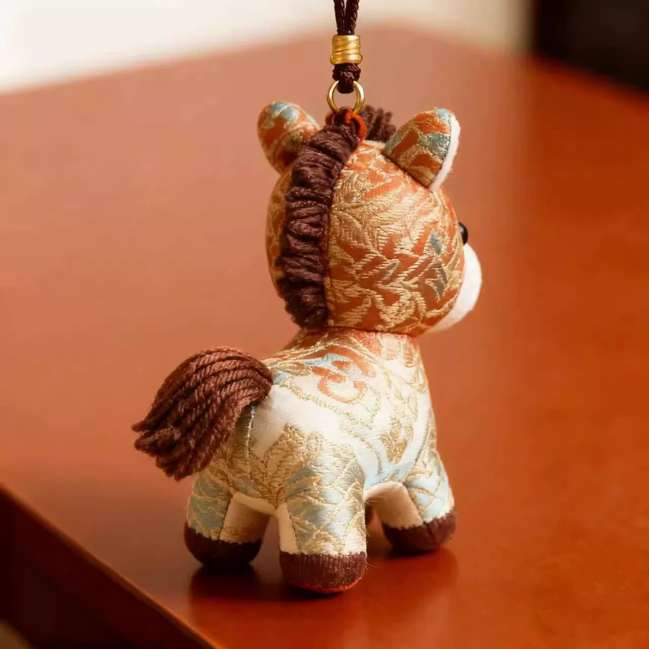 Horse pendant, Year of the Horse mascot, "Success Upon Arrival" doll backpack charm.