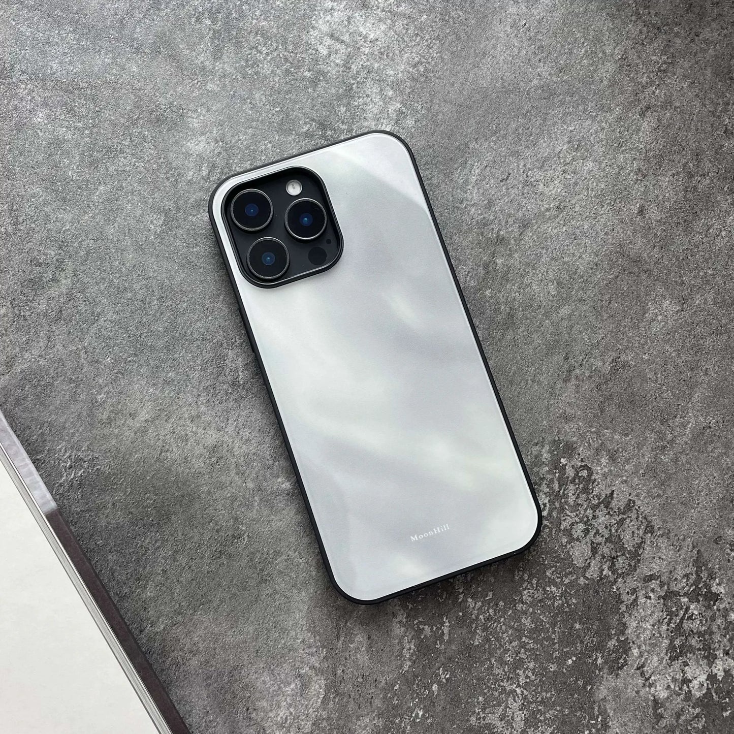 Floating White Clouds Art Design Anti-slip Full Coverage Glass Premium Phone Case