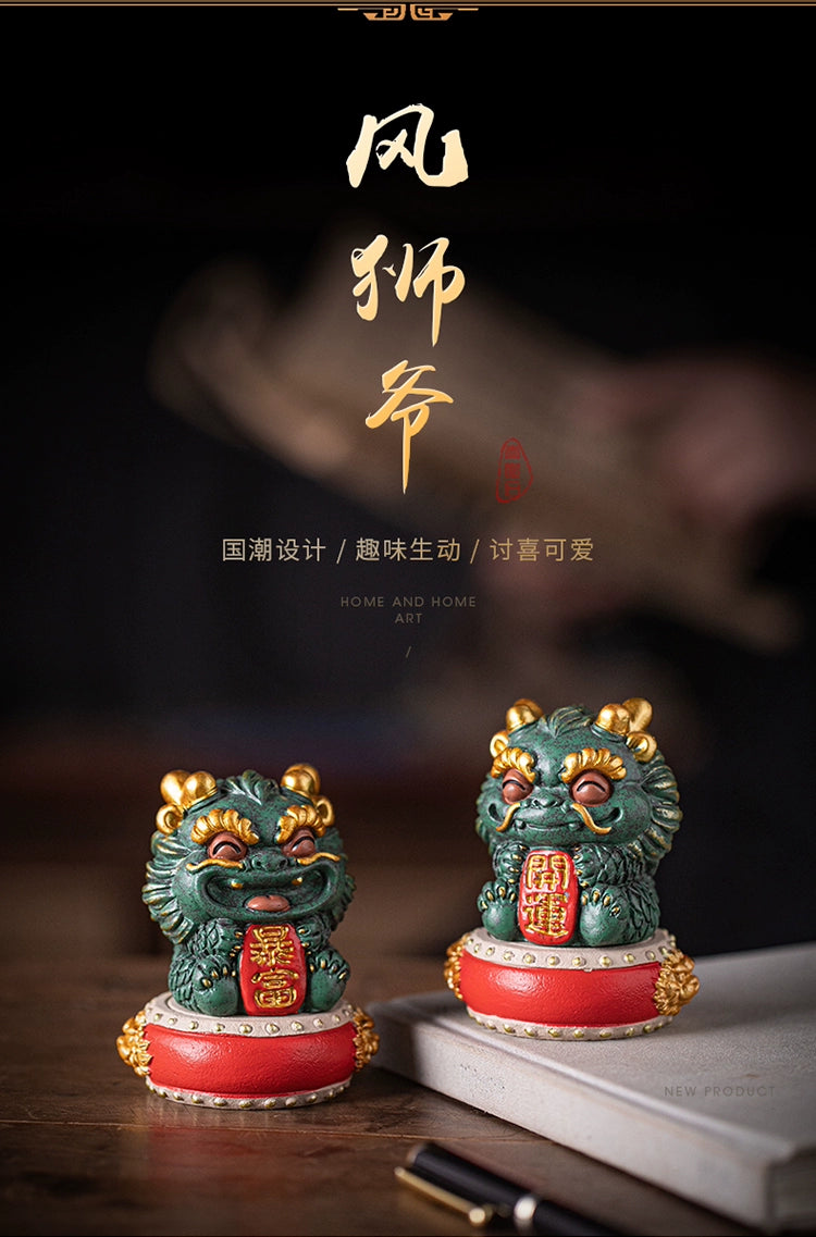 New Chinese Small Auspicious Dragon Decoration