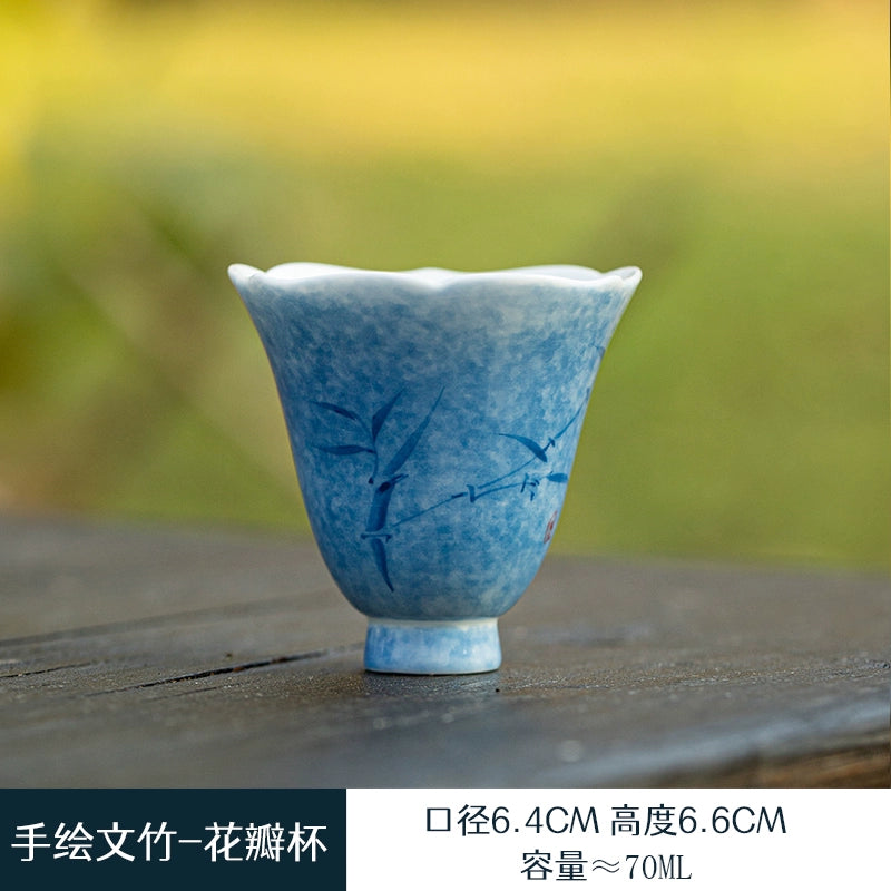 Hand-Painted Floral Teacup