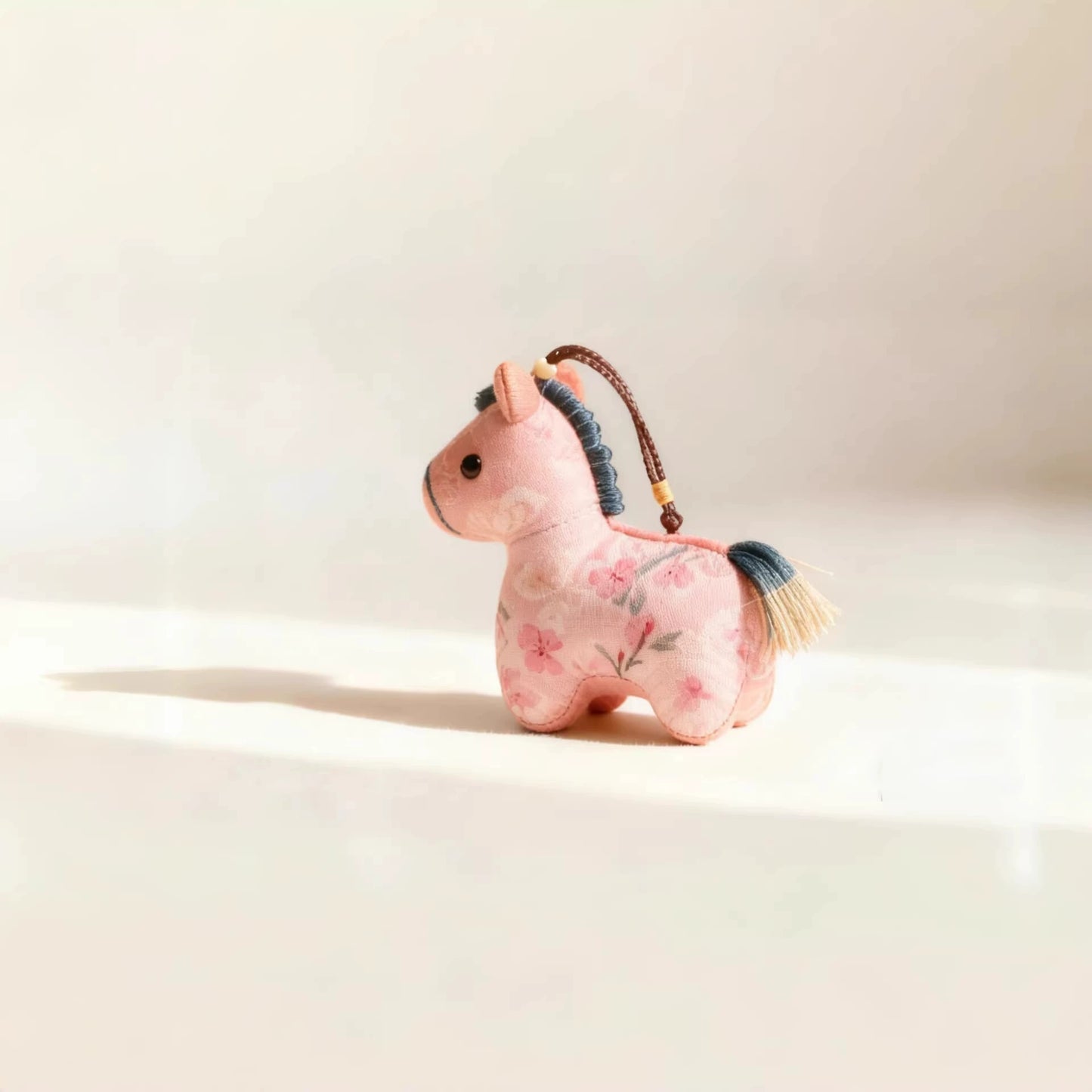 Cute and lucky pony embroidered pendant, a mascot for the Year of the Horse 2026, perfect as a gift for family.