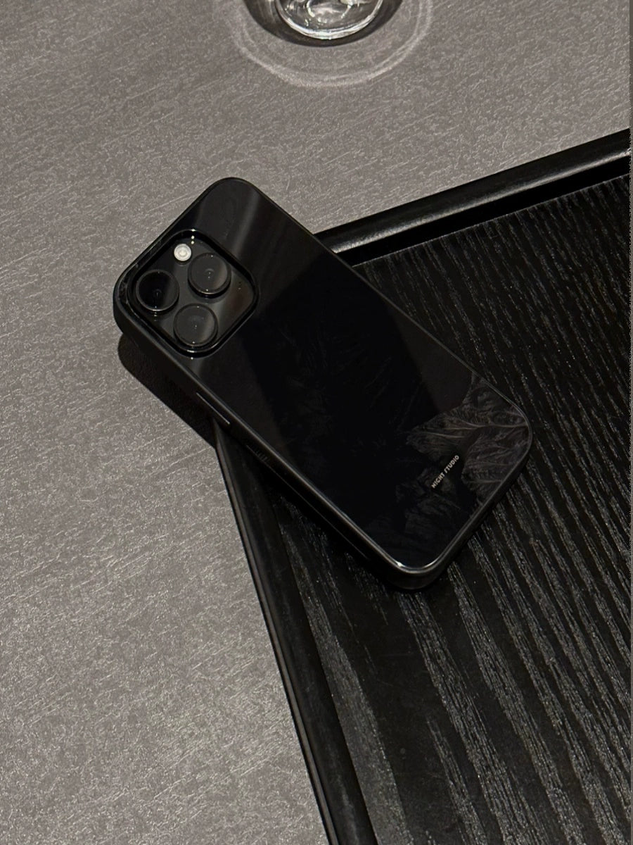 Night Studio Stone Textured Black Protective Phone Case