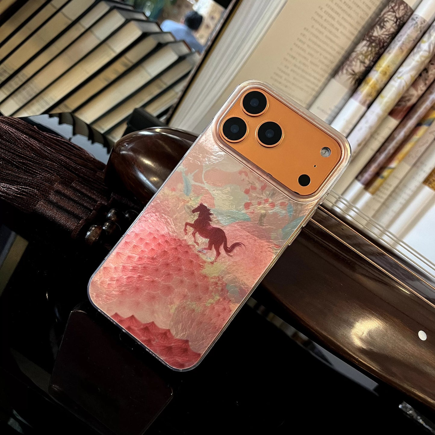 May everything go smoothly for you! Year of the Horse Laser Anti-drop Phone Case