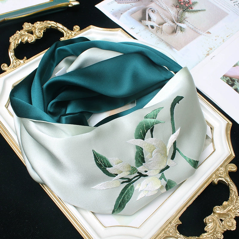 Suzhou embroidery hand-embroidered silk scarf