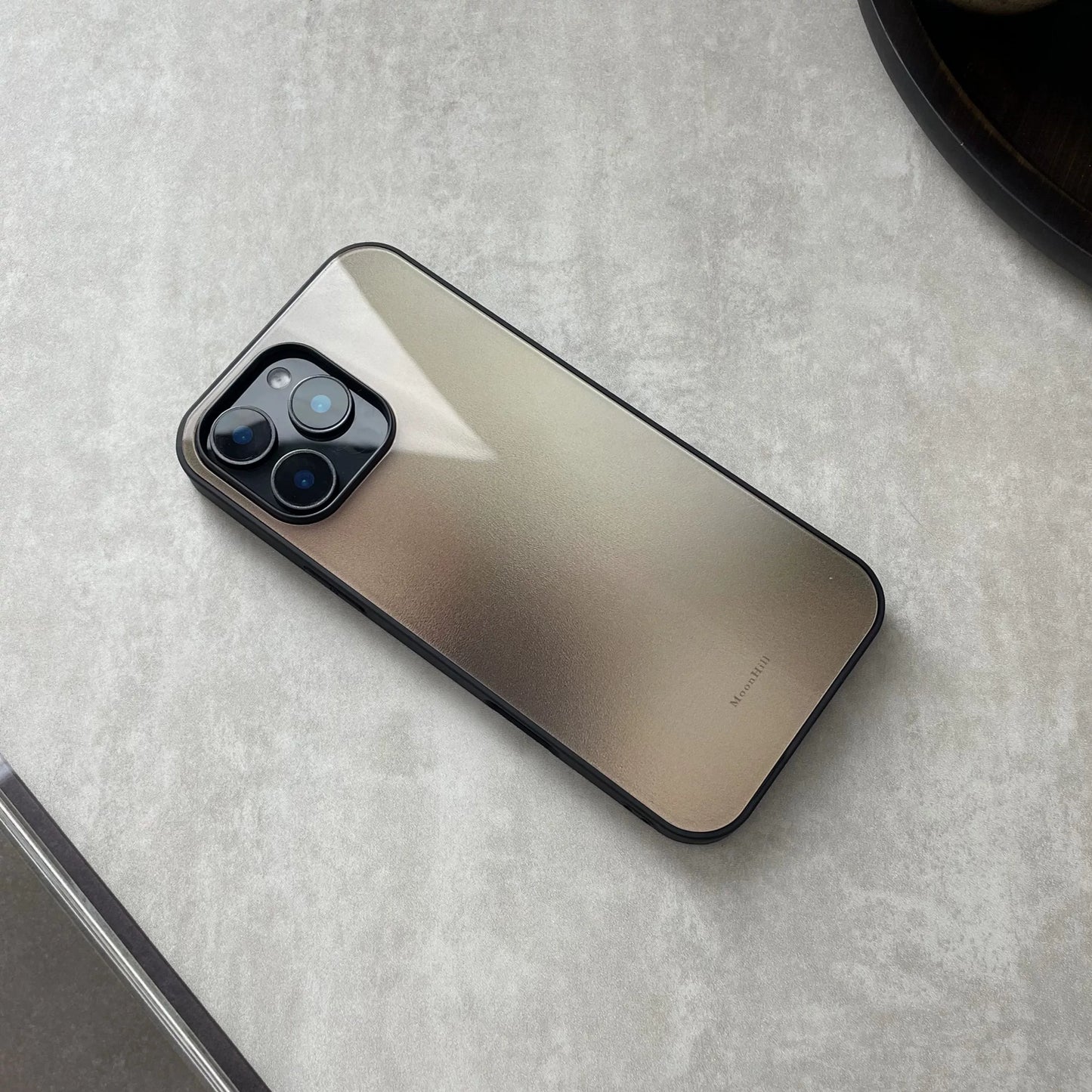 Brown non-slip full-coverage glass original design premium phone case