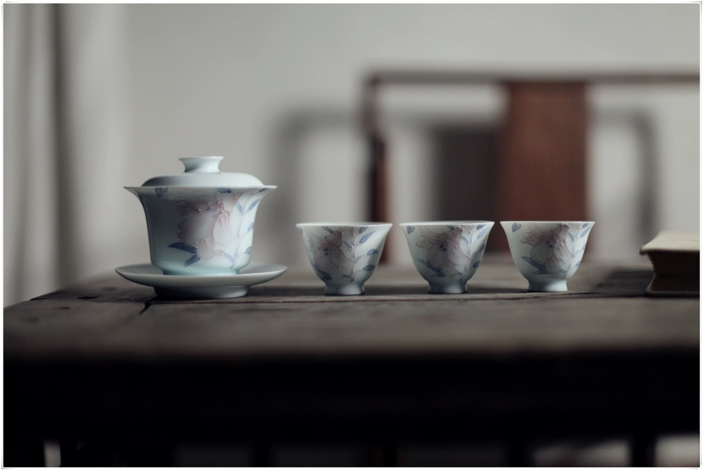 | Song Qingyuan | "Lily" Arida Hand Pastel tea set Bowl teacup