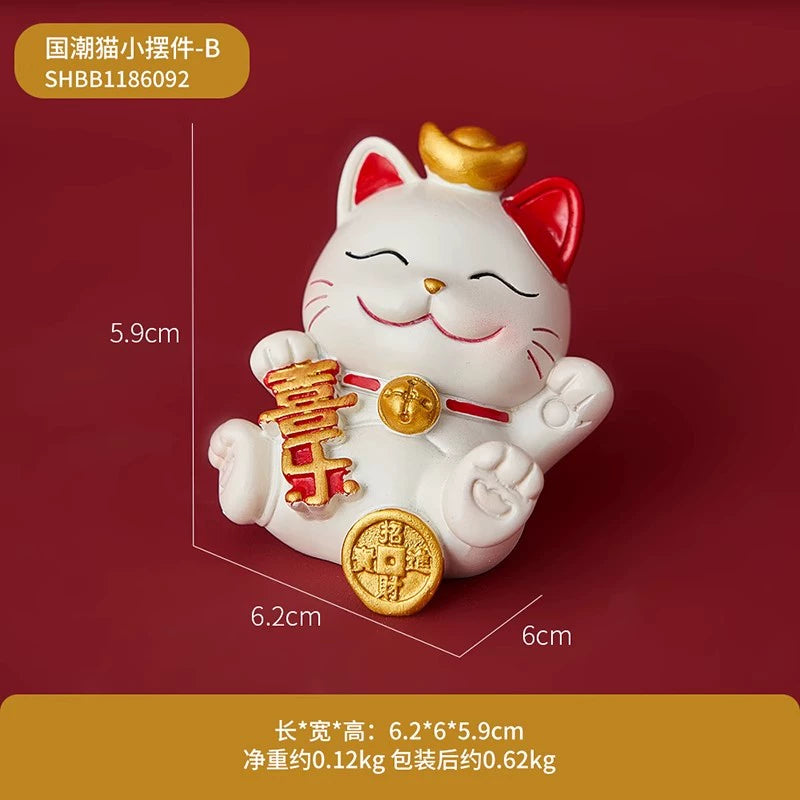 Mini Chinese Cat Ornament