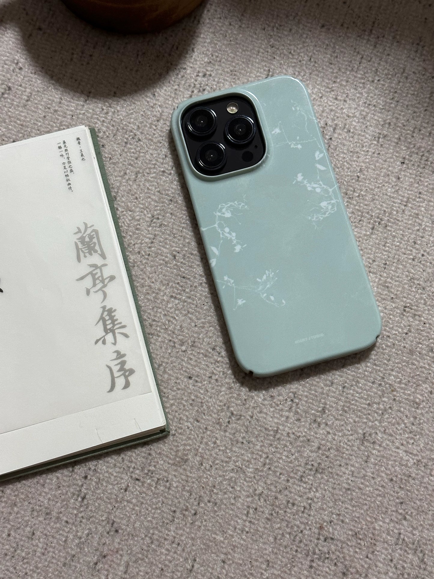 Night Studio Branch Texture Blue Phone Case