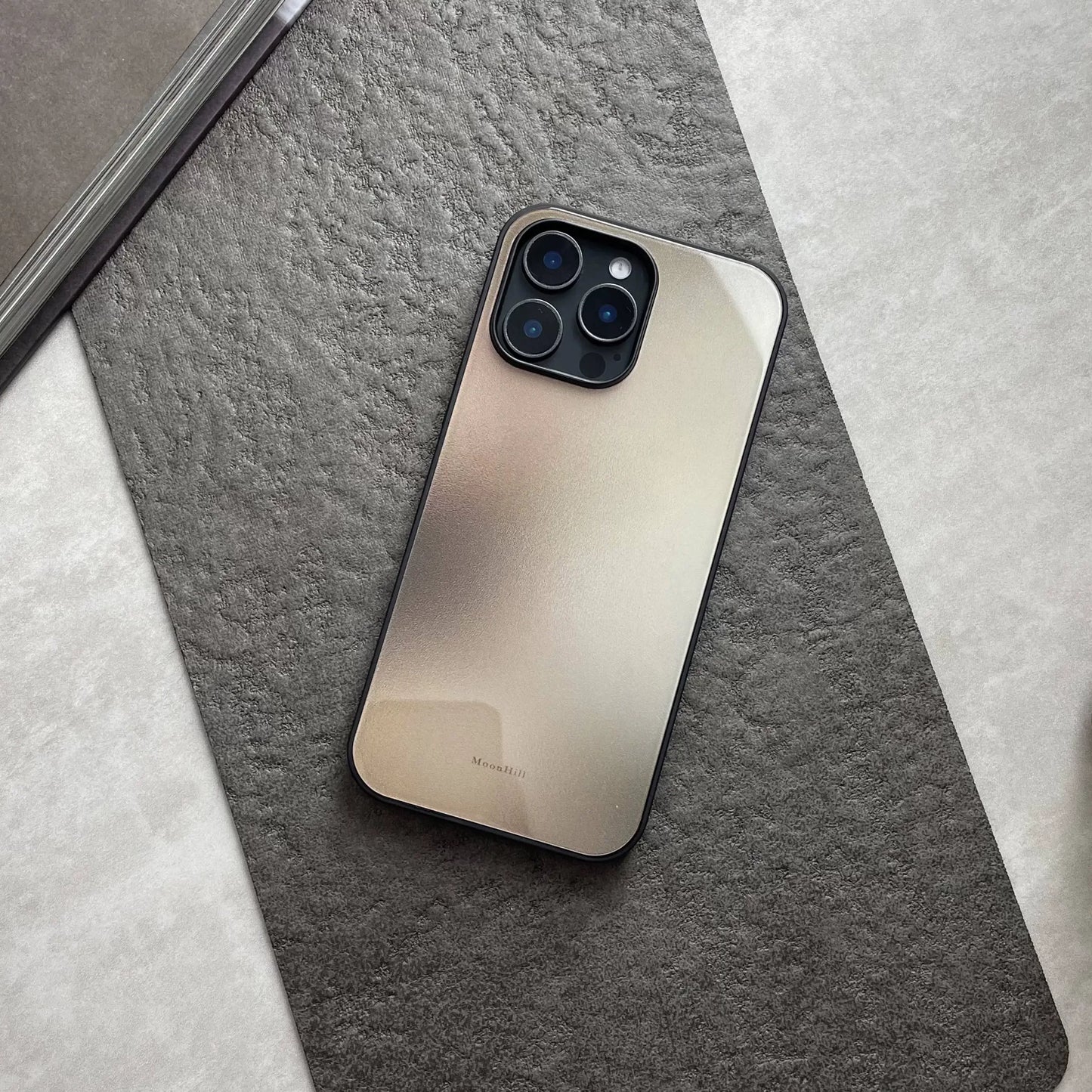 Brown non-slip full-coverage glass original design premium phone case