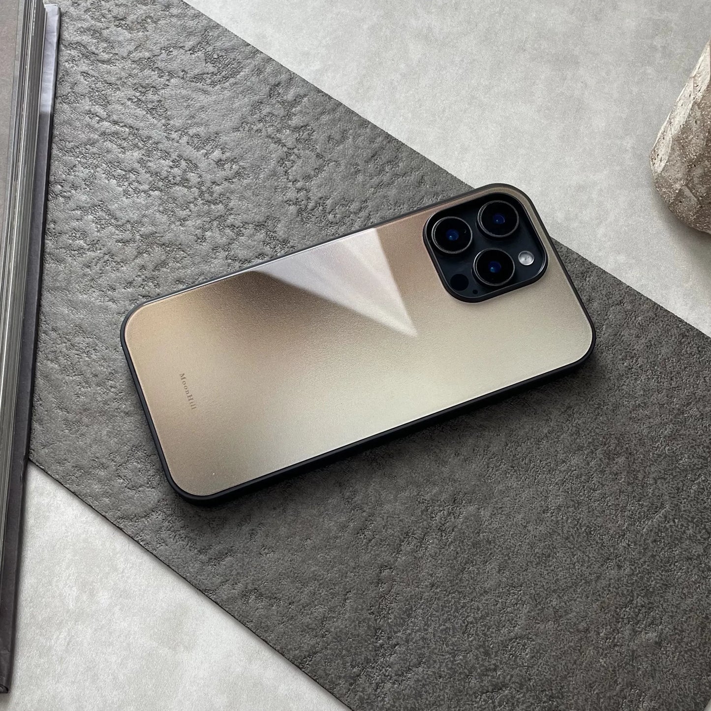 Brown non-slip full-coverage glass original design premium phone case