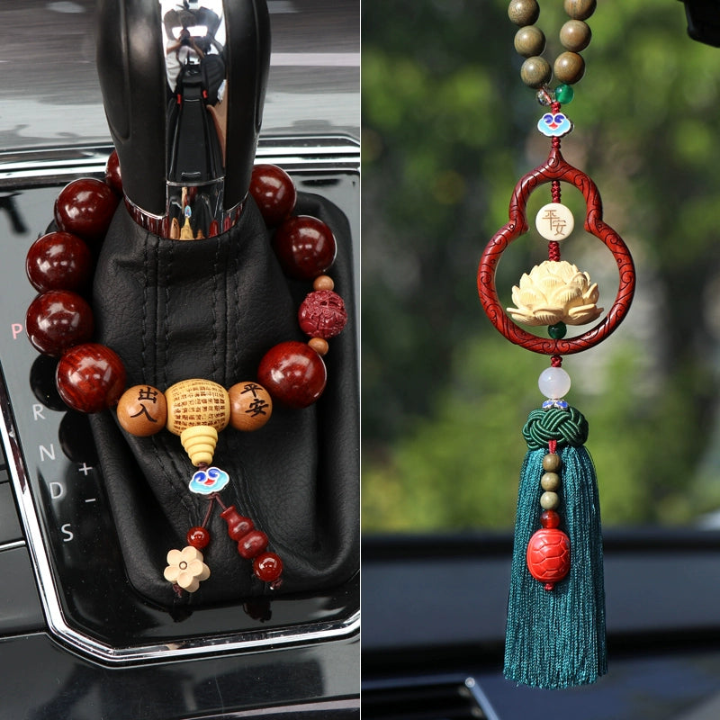 Red Cinnabar Lucky Gourd Pendant