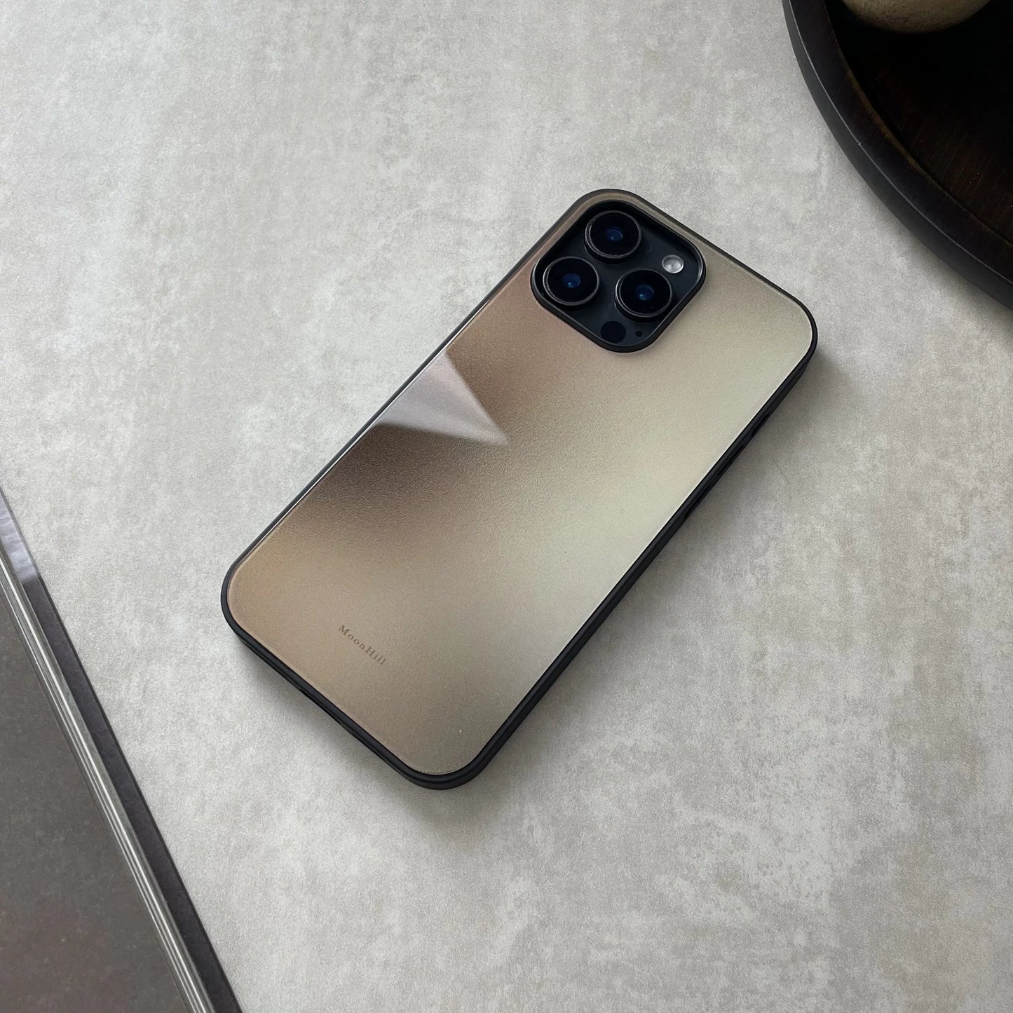 Brown non-slip full-coverage glass original design premium phone case