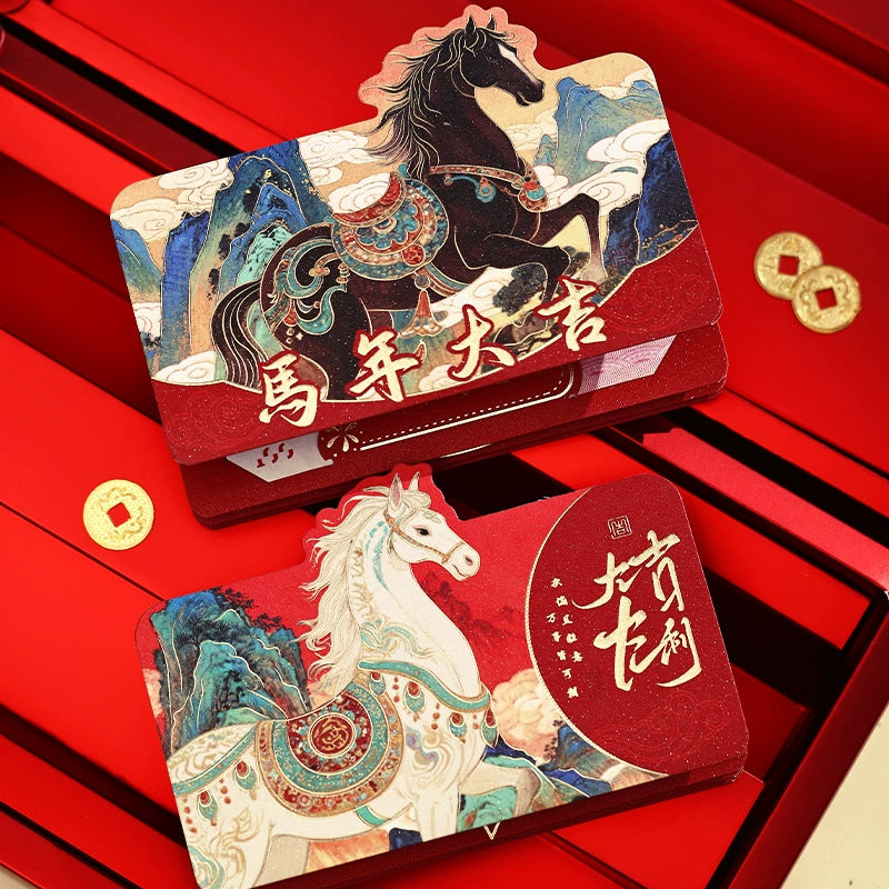2026 Year of the Horse New Year Foldable Red Envelope