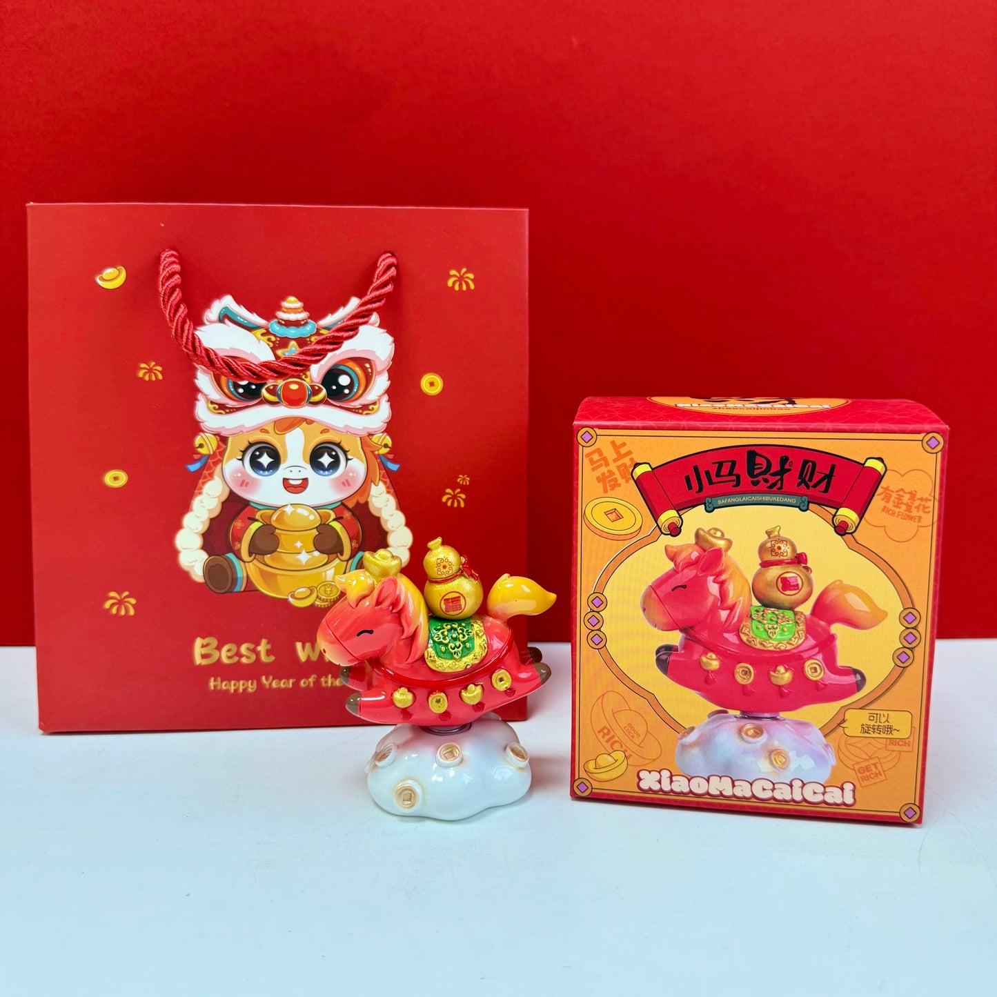 2026 Year of the Horse Decorative Lucky Pony Figurine – New Year Gift