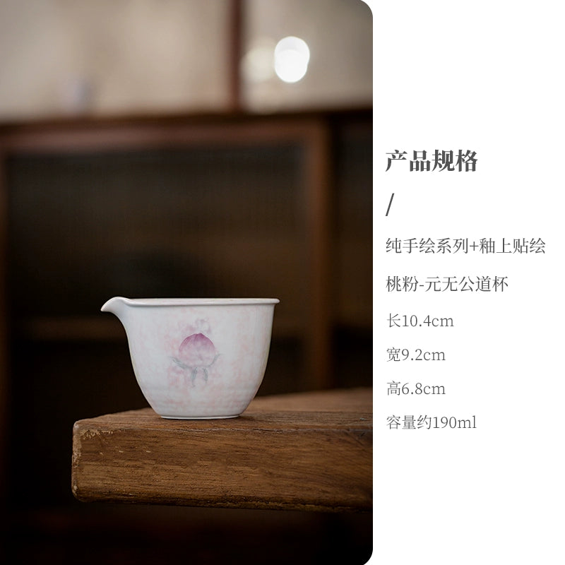Hand-Painted-Peach Ceramic Fairness Cup