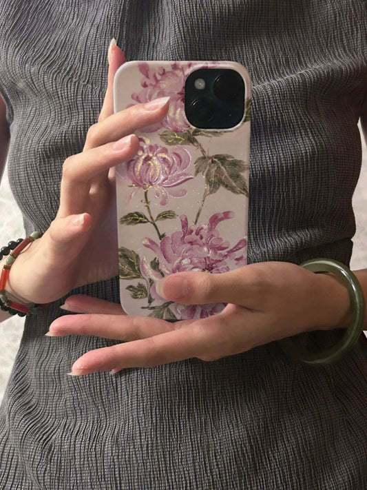 Pink Peony Personalized Female Mobile Phone Case