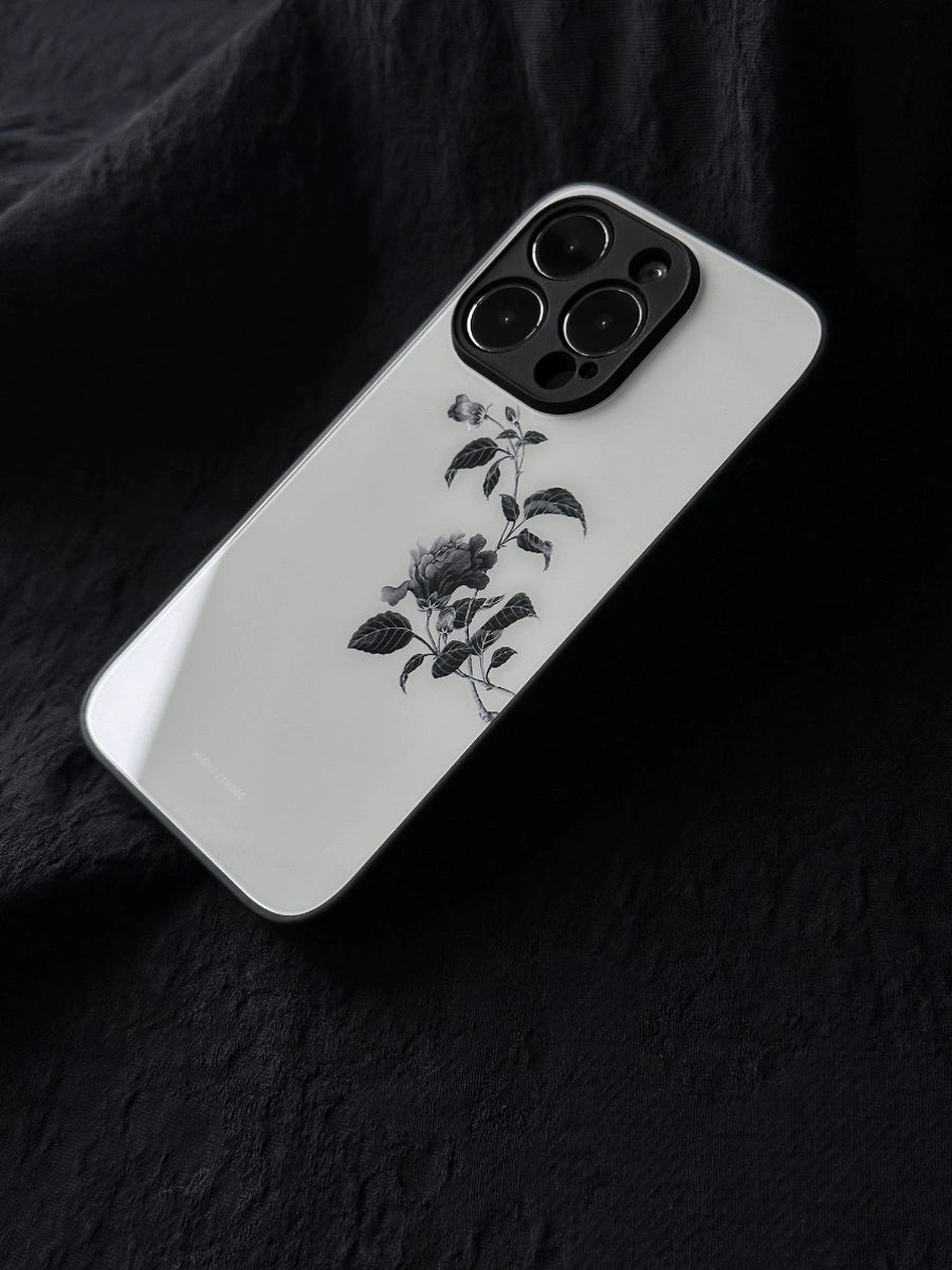 Night Studio Plain Branch Glass Phone Case