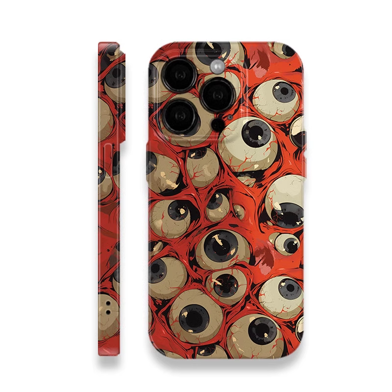 Retro eye of cthulhu dark film glossy hard case full coverage phone case