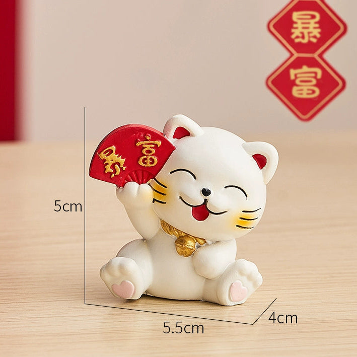 Mini Chinese Cat Ornament