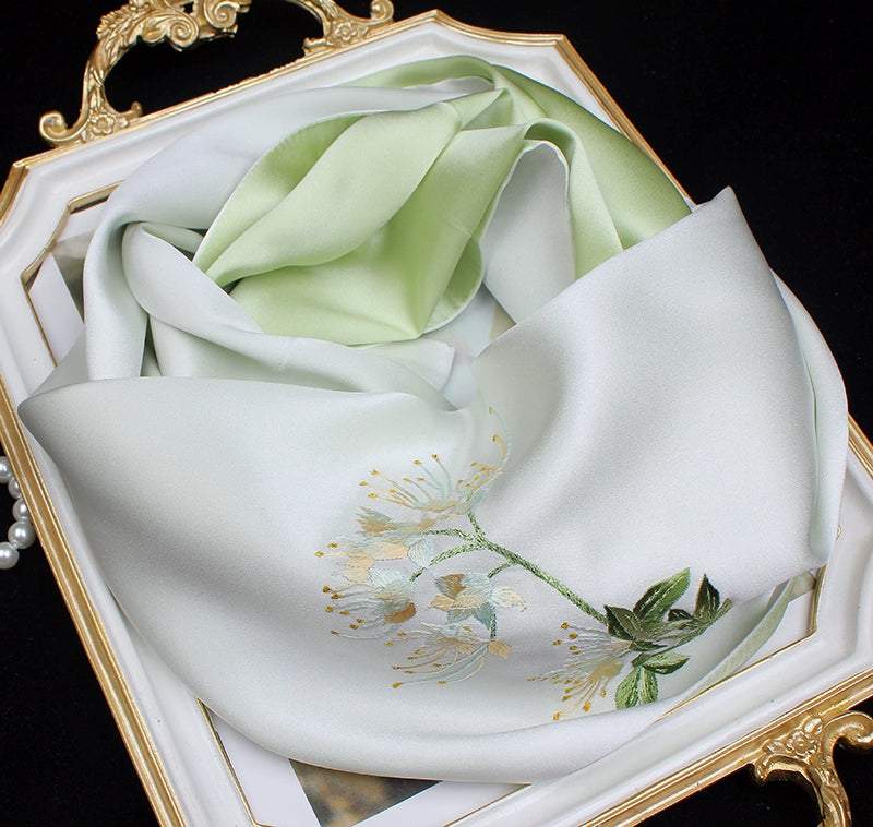 Suzhou embroidery hand-embroidered silk scarf