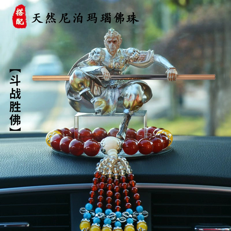 3D Embossed Sun Wukong Dashboard Figurine