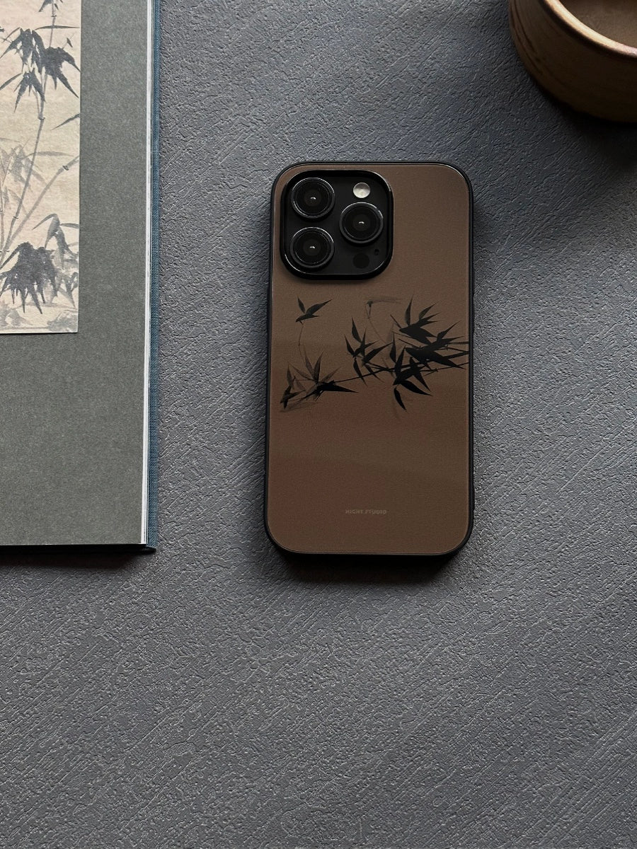Night Studio Vintage Bamboo Brown Phone Case