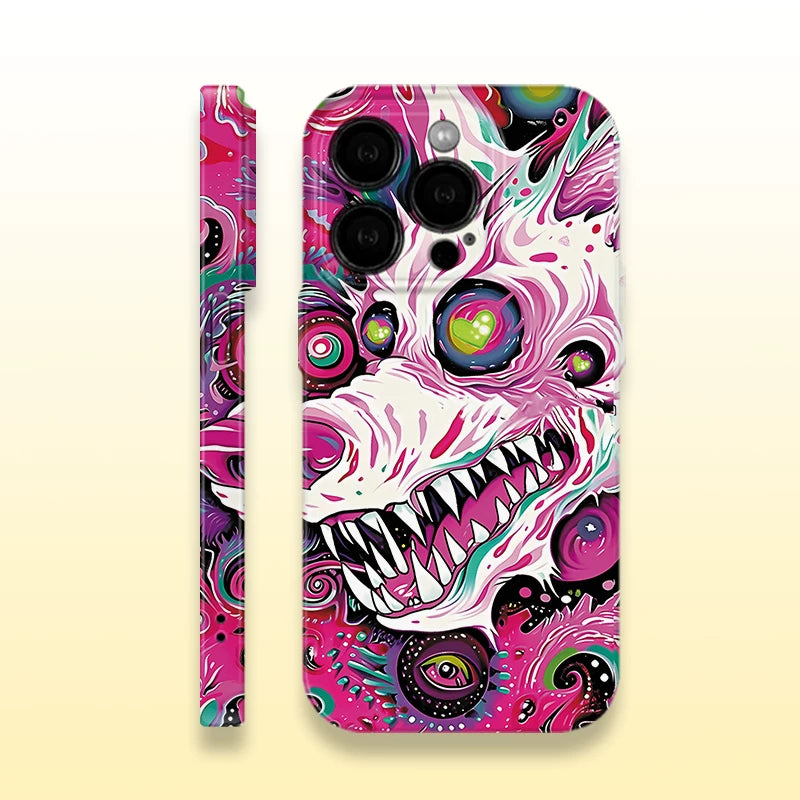 Retro eye of cthulhu dark film glossy hard case full coverage phone case