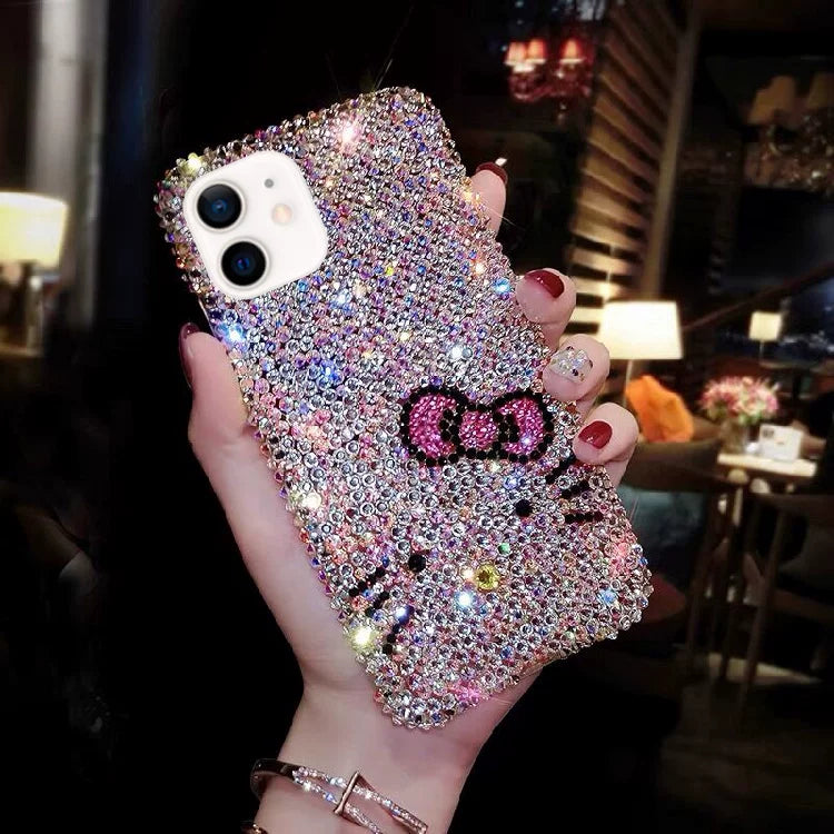 Fully rhinestone super sparkly full-coverage drop-proof phone case