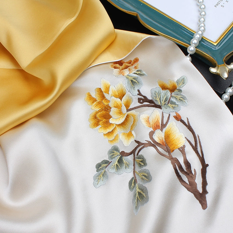 Suzhou embroidery hand-embroidered silk scarf