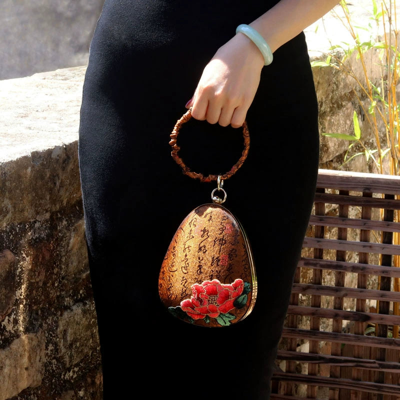 Chinese original antique mini water drop mouth gold bag