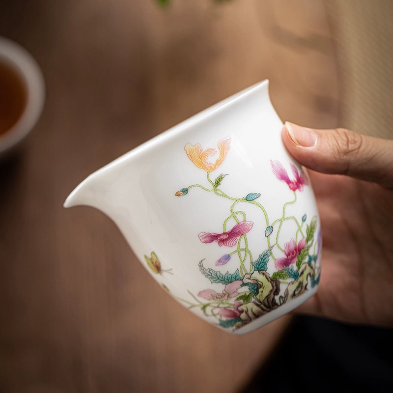 Hand-Painted-Poppy Ceramic Fairness Cup