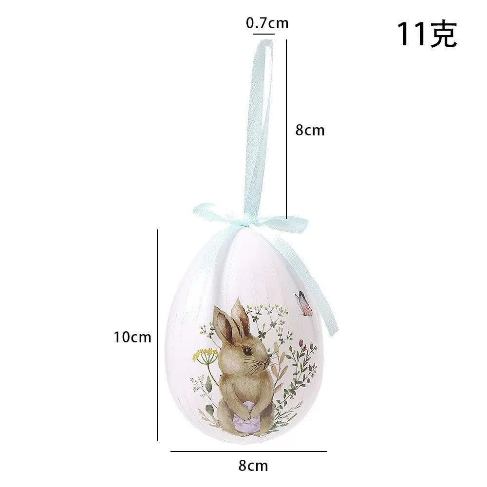 Easter Creative Painted Foam Bunny Egg Ornament