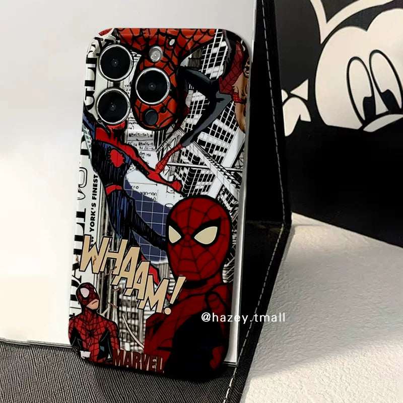 American retro hazey super spider-man film cartoon soft case phone case