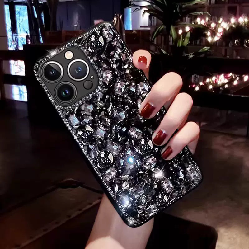 Luxury diamond-encased sparkling diamond popular drop-proof phone case