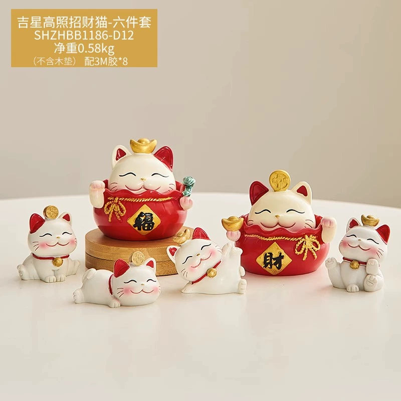 Mini Chinese Cat Ornament