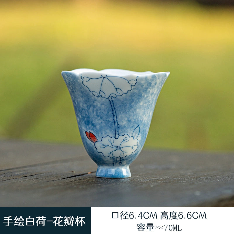 Hand-Painted Floral Teacup