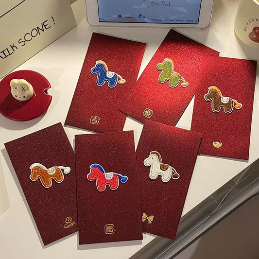 Cute and creative lucky money red envelopes for the 2026 Year of the Horse Chinese New Year