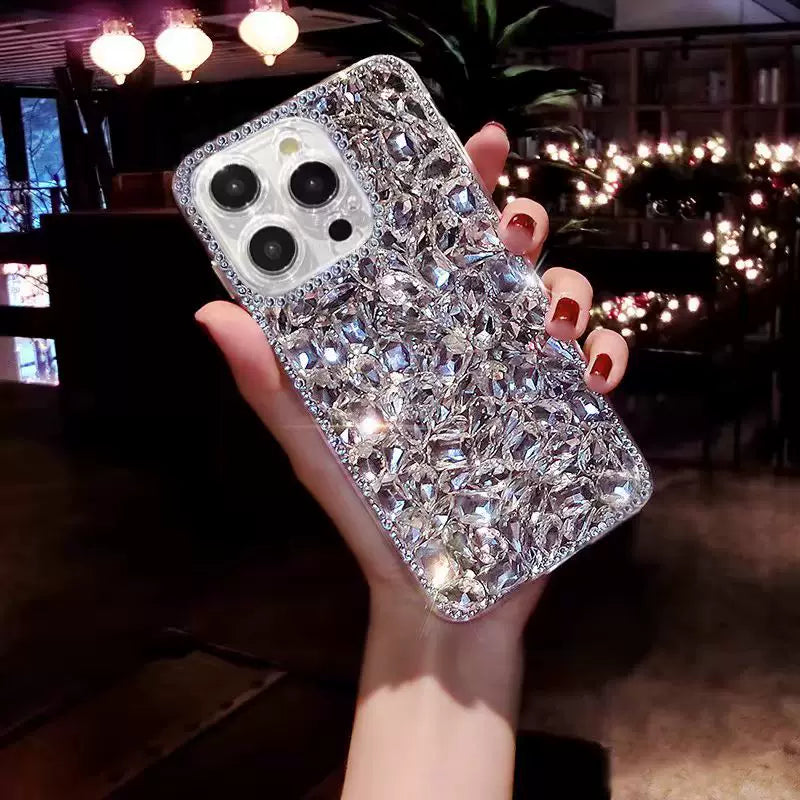 Luxury diamond-encased sparkling diamond popular drop-proof phone case