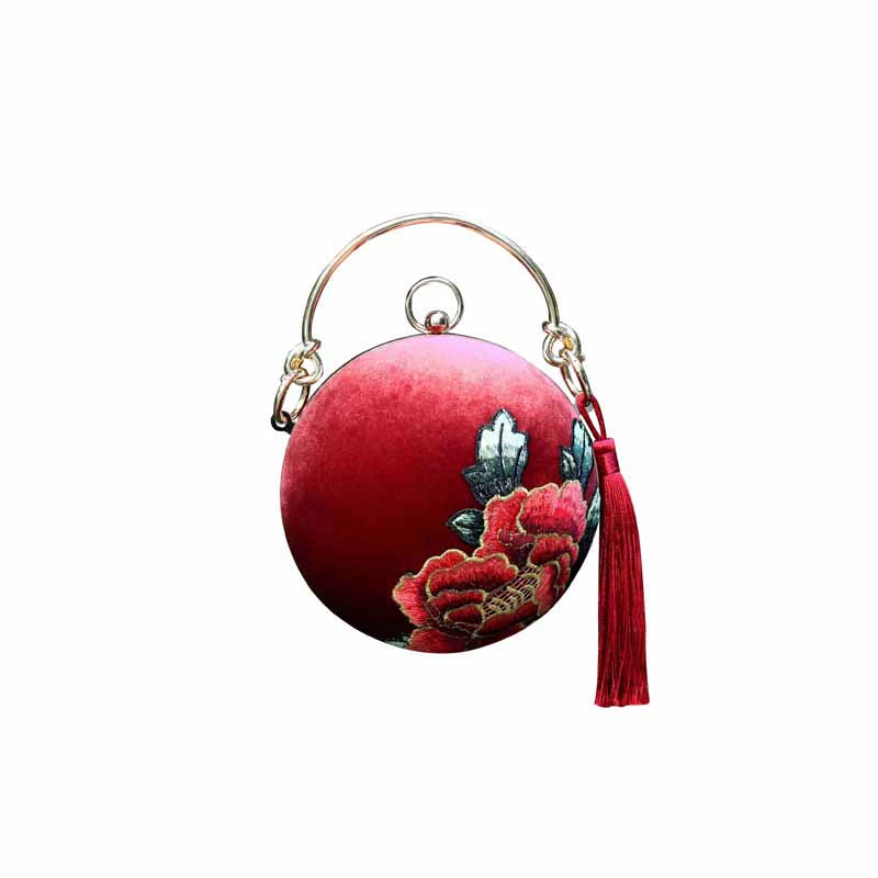 Chinese original ancient thorn shoulder handbag mini gold bag